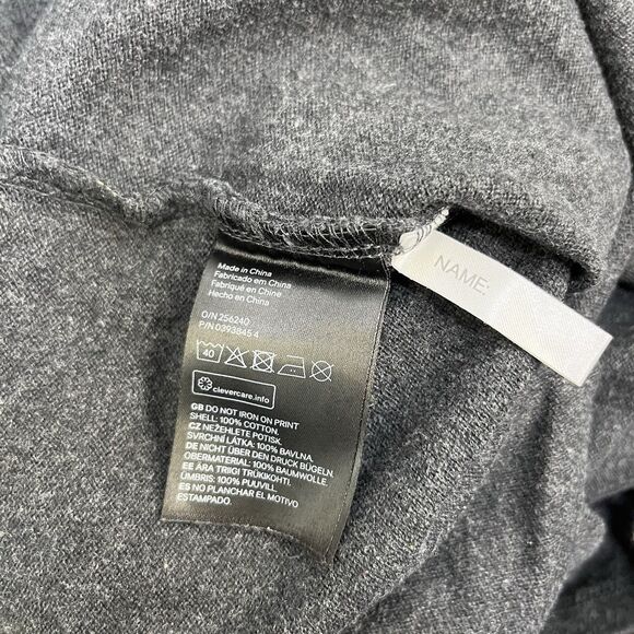 H&M Gold Accent and Gray LS Sweater Dress Girls Size 8-10Y - Picture 6 of 6